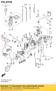 suzuki 3661847H00 tampa, conector - Lado inferior