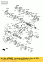 13262S038, Kawasaki, engranaje, salida baja, 36t lv1000-a1h kawasaki klv 1000 2004 2005, Nuevo