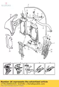 suzuki 1776136E01019 copertura, rdtr, r - Il fondo