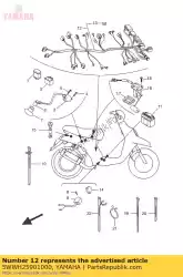 Here you can order the wire harness assy from Yamaha, with part number 5WWH25901000: