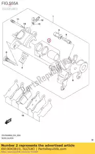 Suzuki 6910043810 piston set - Bottom side