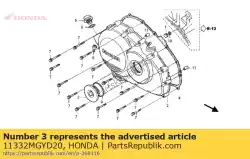 Here you can order the no description available at the moment from Honda, with part number 11332MGYD20:
