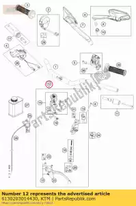 ktm 6130203014430 pompa freno cpl. - Il fondo