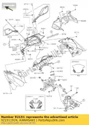 Qui puoi ordinare bullone, presa, 6x25 da Kawasaki , con numero parte 921511924: