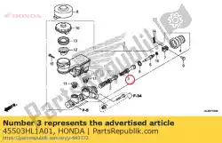 Aquí puede pedir conjunto de pistón, secundario de Honda , con el número de pieza 45503HL1A01: