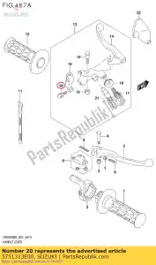 suzuki 5751313E00 parafuso, suporte - Lado inferior