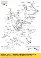 491325251290, Kawasaki, shroud-engine, lh, upp, l.g klx15 kawasaki d tracker 150 2016, Nieuw