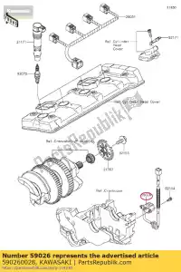 kawasaki 590260028 cewka pulsacyjna zx1400b7f - Dół