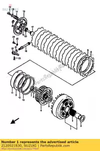 Suzuki 2120021830 gear,prim.drive - Bottom side