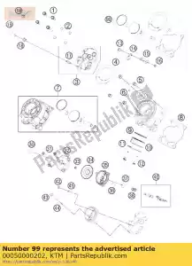 ktm 00050000202 kit piston gr.i 65 sx 09-14 - La partie au fond