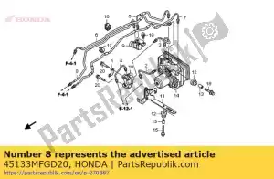 Honda 45133MFGD20 pipe c, fr brk - La partie au fond