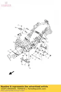 yamaha 1SDF14900000 soporte, motor 1 - Lado inferior