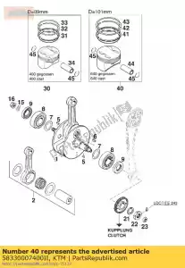 KTM 58330007400II zuiger ii 101mm cpl. cast 9 - Onderkant