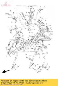 yamaha 3P6258722000 tuyau, frein 1 - La partie au fond