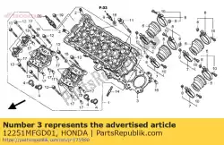 Here you can order the gasket, cylinder head from Honda, with part number 12251MFGD01: