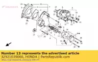 32921039000, Honda, clipe, cabo de dínamo honda cb  a super four cbx4 dc f sa cb1300x4 cb1300f cb1300 cb1300a cb1300sa cb1100a 1100 1300 , Novo