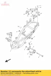 yamaha 9020108X0800 washer, plate - Bottom side