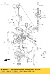 Aqui você pode pedir o válvula, acelerador em Suzuki , com o número da peça 1355120910: