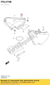 suzuki 4812814FA0 cushion,foot bo - Bottom side