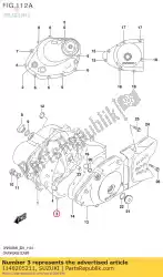 Ici, vous pouvez commander le joint, embrayage c auprès de Suzuki , avec le numéro de pièce 1148205211:
