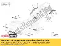 AP8161058, Piaggio Group, Guía de cable aprilia  rsv rsv tuono 1000 2006 2007 2008 2009, Nuevo