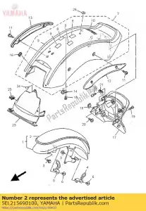 Yamaha 5EL215690100 gráfico 1 - Lado inferior