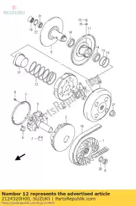 suzuki 2124320H00 primavera, movible - Lado inferior