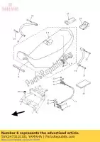 5VK247312100, Yamaha, siège de couverture yamaha xt 660 2007, Nouveau