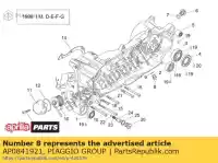 AP0841921, Piaggio Group, Prise m12x1,5 aprilia  leonardo scarabeo 125 150 200 1996 1997 1998 1999 2000 2001 2002 2003 2004, Nouveau