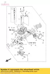 Here you can order the nozzle, main from Yamaha, with part number 1P6141411200: