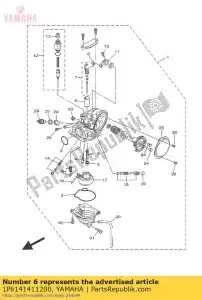 yamaha 1P6141411200 nozzle, main - Bottom side