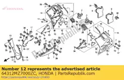 Aqui você pode pedir o capuz, l. Sob * nh347r * em Honda , com o número da peça 64312MZ7000ZC: