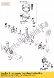 Tutaj możesz zamówić zestaw naprawczy korbowodu od KTM , z numerem części 58430015044: