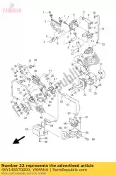 Tutaj możesz zamówić obudowa, filtr powietrza od Yamaha , z numerem części 4XY148570000: