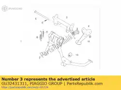 Here you can order the upper crosspiece from Piaggio Group, with part number GU32431311: