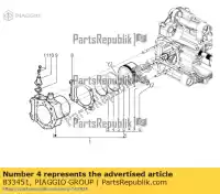 833451, Piaggio Group, pier?cie? zgarniaj?cy olej d.92     , Nowy