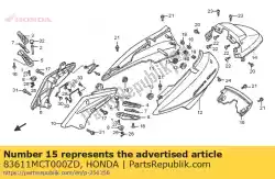 Here you can order the cover, rr. Under *pb262p from Honda, with part number 83611MCT000ZD: