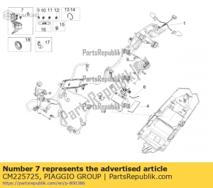 aprilia CM225725 fuse - Bottom side