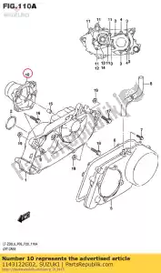 Suzuki 1143122G02 tampa, caixa de engrenagens - Lado inferior