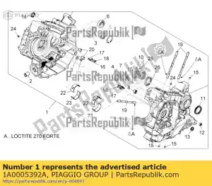 Piaggio Group 1A0005392A crankcase assembly 2a - Bottom side