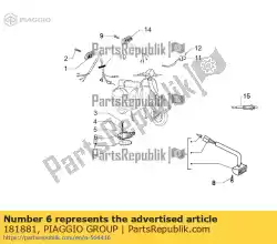 Aqui você pode pedir o interruptor em Piaggio Group , com o número da peça 181881: