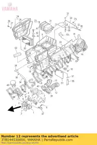 yamaha 3TB144530000 joint, filtre à air 1 - La partie au fond