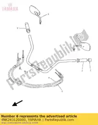 Here you can order the cable, throttle 2 from Yamaha, with part number 4NK263120000: