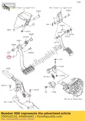 Tutaj możesz zamówić szpilka, zawleczka, wspólna 2,5x18 od Kawasaki , z numerem części 550AA2518: