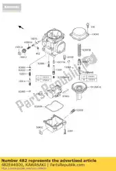 Qui puoi ordinare anello di sicurezza di tipo-e, 4mm da Kawasaki , con numero parte 482EA4000: