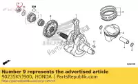 90235KYJ900, Honda, porca, trava, 16 mm honda  cbr crf 250 300 2013 2014 2015 2017 2018 2019 2020, Novo