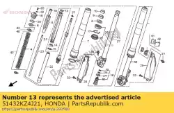 Aqui você pode pedir o suspensório em Honda , com o número da peça 51432KZ4J21: