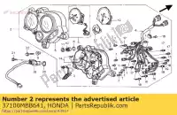 37100MBB641, Honda, meter assy comb honda vtr  sp1 fire storm f vtr1000f 1000 , New