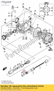 suzuki 0928020002 o ring d: 3.1 id - Onderkant