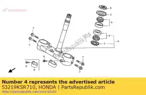 Honda 53219KSR710 stem sub assy, ??str - Onderkant